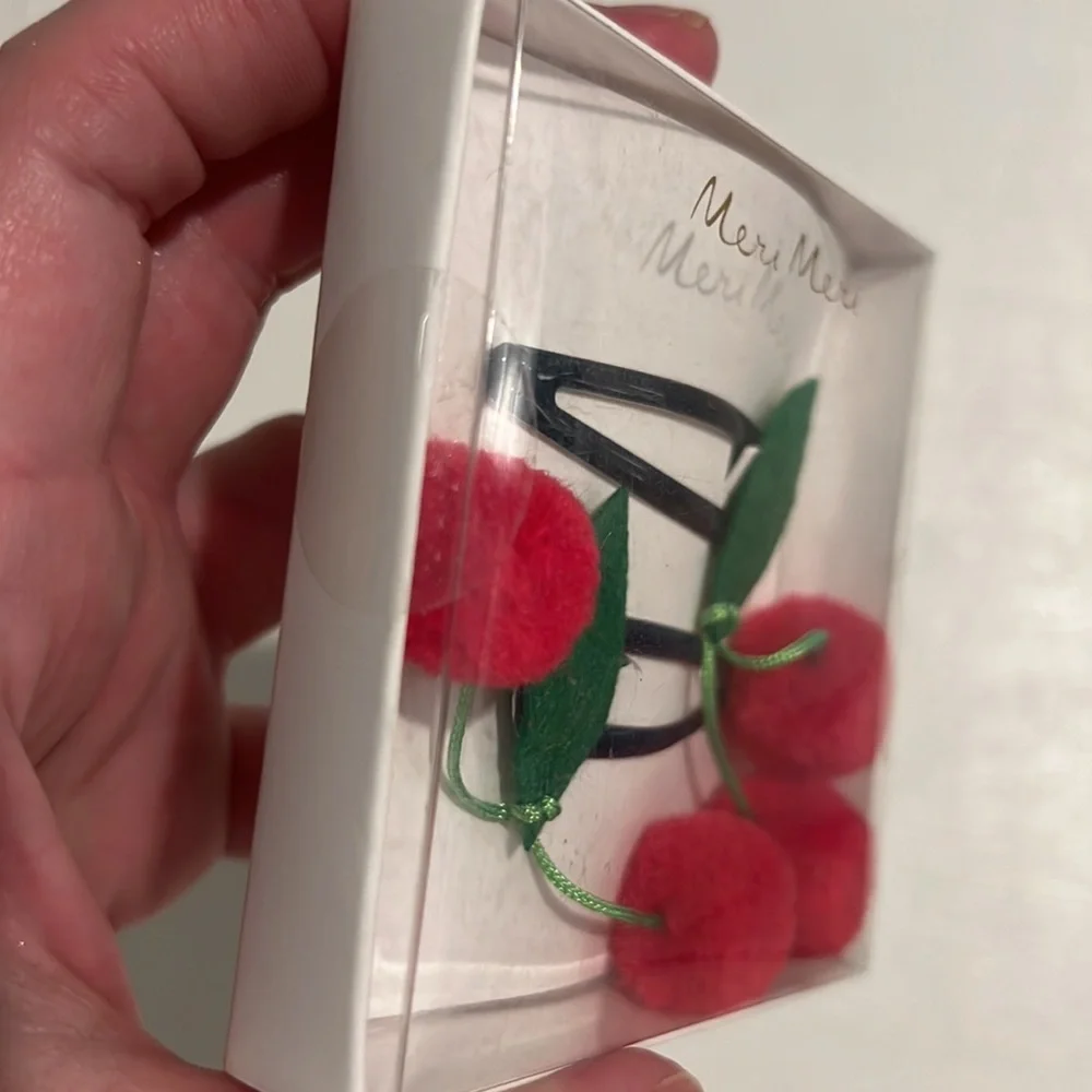 Kids cherry 🍒 hair clips